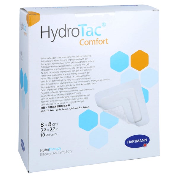 Hydrotac Comfort Schaumverband 8x8 cm st 10 St