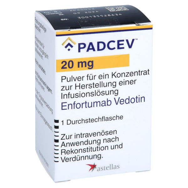 PADCEV 20 mg Plv.f.e.Konz.z.H.e.Inf.-Lsg. 1 St