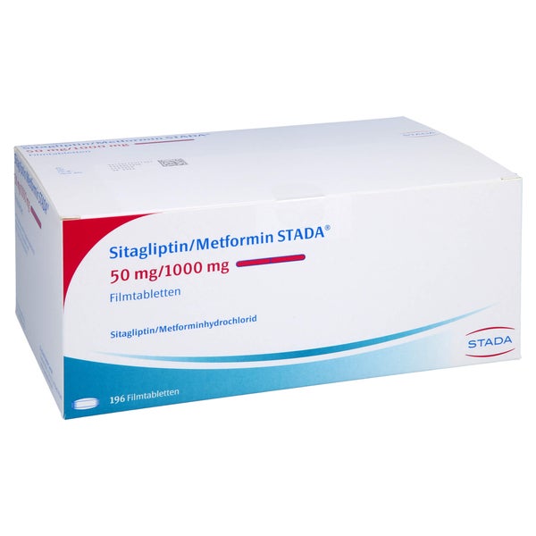 SITAGLIPTIN/Metformin STADA 50 mg/1000 mg Filmtabl 196 St