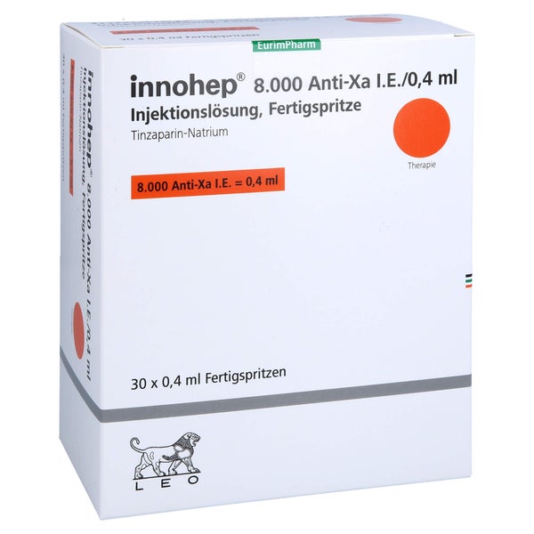INNOHEP 8.000 Anti-Xa I.E./0,4ml Inj.-Lsg.i.e.FS 30 St