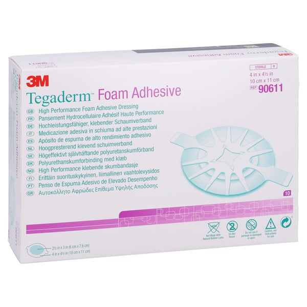Tegaderm Foam Adhesive 10x11 cm oval 906 10 St