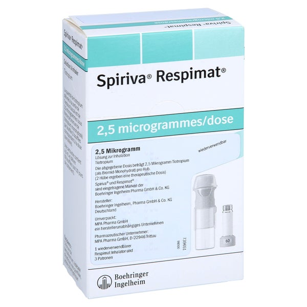 SPIRIVA Respimat 2,5 µg Lsg.z.Inh.wiederverwendbar 3X4 ml