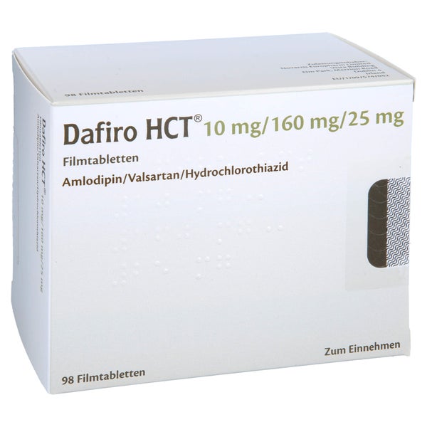 DAFIRO HCT 10 mg/160 mg/25 mg Filmtabletten 98 St