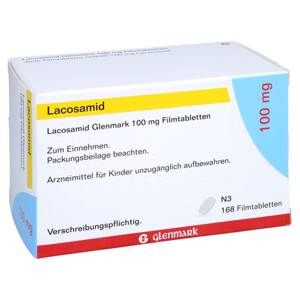 Lacosamid Glenmark 100 mg Filmtabletten 168 St