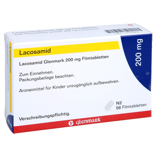 Lacosamid Glenmark 200 mg Filmtabletten 56 St