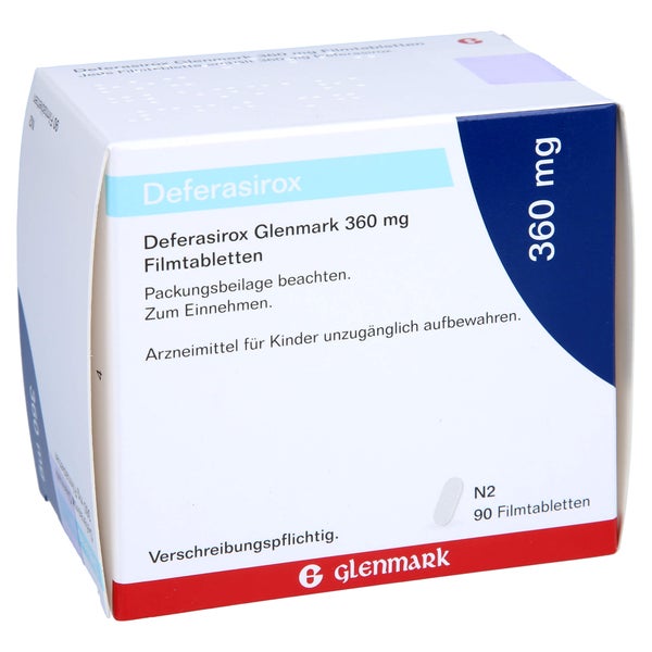 DEFERASIROX Glenmark 360 mg Filmtabletten 90 St