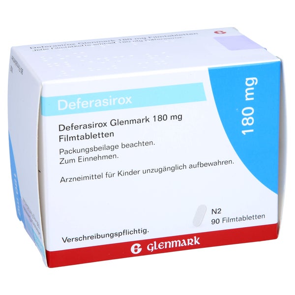 DEFERASIROX Glenmark 180 mg Filmtabletten 90 St