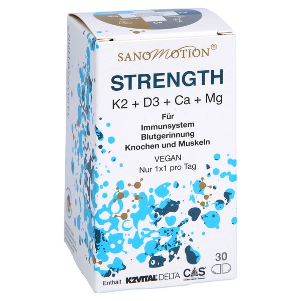 Sanomotion Strength K2+d3+ca+mg vegan Ka 30 St