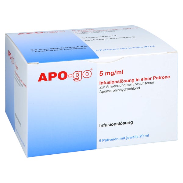 Apo-go 5 Mg/ml lnfusionslösung i.e.Patro 5X5X20 ml