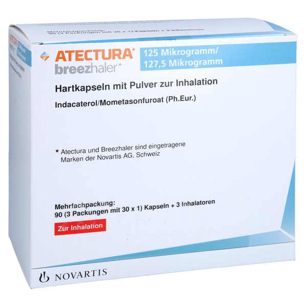 ATECTURA Breezhaler 125µg/127,5µg Hkp.m.Plv.z.Inh. 3X30 St