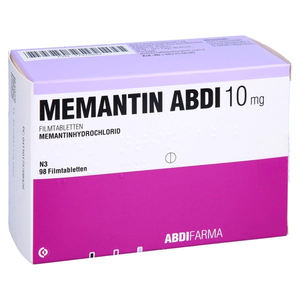 Memantin Abdi 10 mg Filmtabletten 98 St