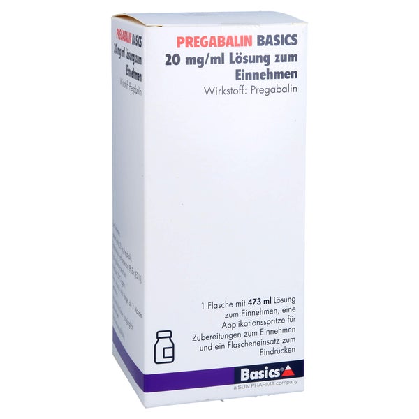 PREGABALIN BASICS 20 mg/ml Lösung zum Einnehmen 473 ml