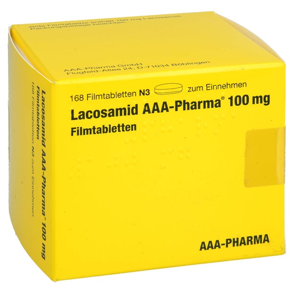 LACOSAMID AAA-Pharma 100 mg Filmtabletten 168 St