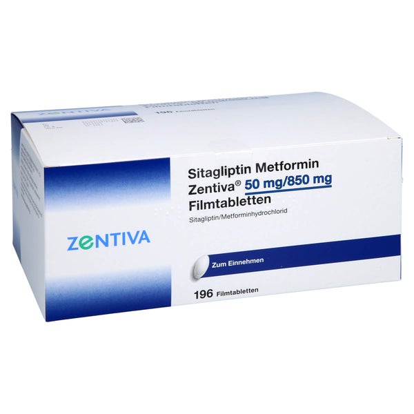 SITAGLIPTIN Metformin Zentiva 50 mg/850 mg FTA 196 St