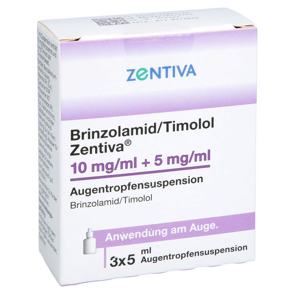 Brinzolamid/timolol Zentiva 10mg/ml+5mg/ml At-sus. 3X5 ml