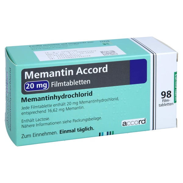 Memantin Accord 20 mg Filmtabletten 98 St