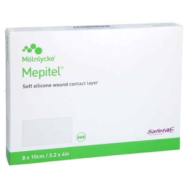 Mepitel Silikon Netzverband 8x10 Cm Steril 5 St