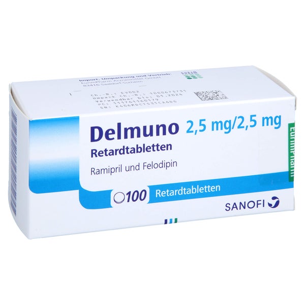 Delmuno 2,5 Mg/2,5 mg Retardtabletten 100 St
