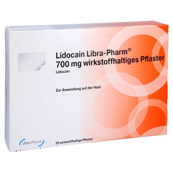LIDOCAIN Libra-Pharm 700 mg wirkstoffhalt.Pflaster 20 St