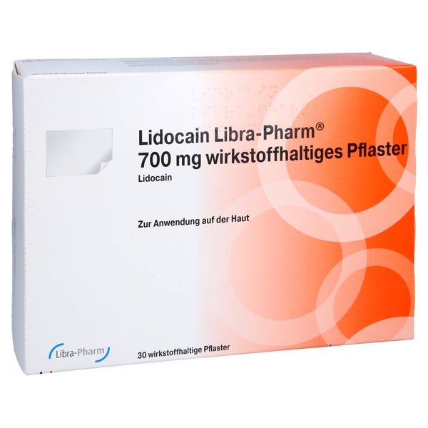 LIDOCAIN Libra-Pharm 700 mg wirkstoffhalt.Pflaster 30 St