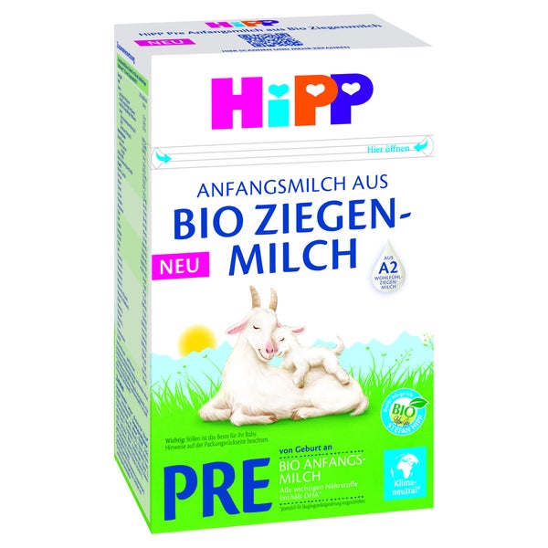 Hipp Milchnahrung Pre Anfangsmilch Aus Bio Ziegenm 400 g