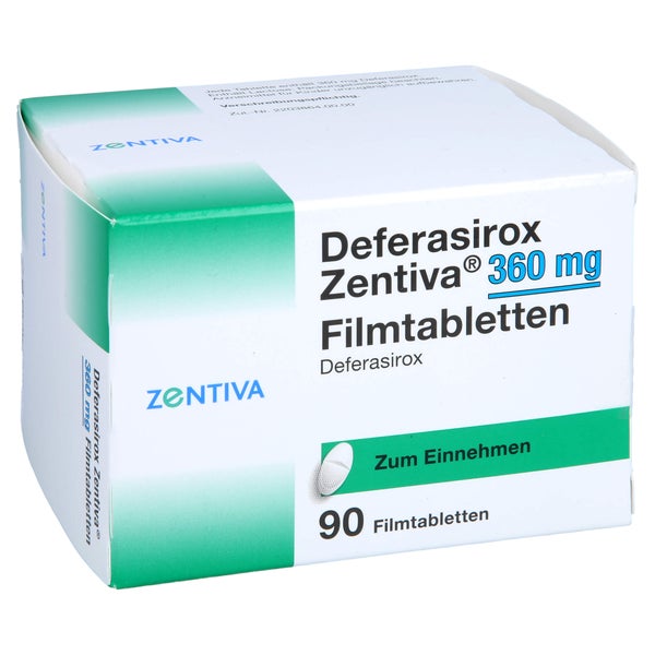 DEFERASIROX Zentiva 360 mg Filmtabletten 90 St