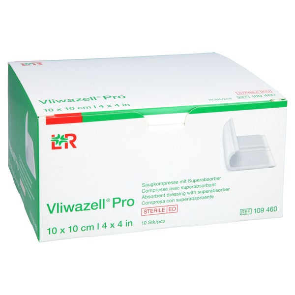 Vliwazell Pro Superabsorb.kompr.steril 1 10 St