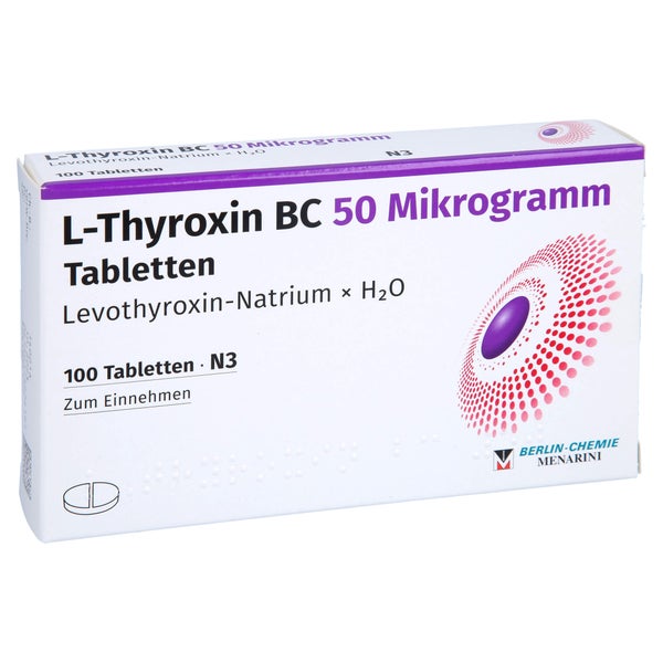 L-thyroxin BC 50 Mikrogramm Tabletten 100 St