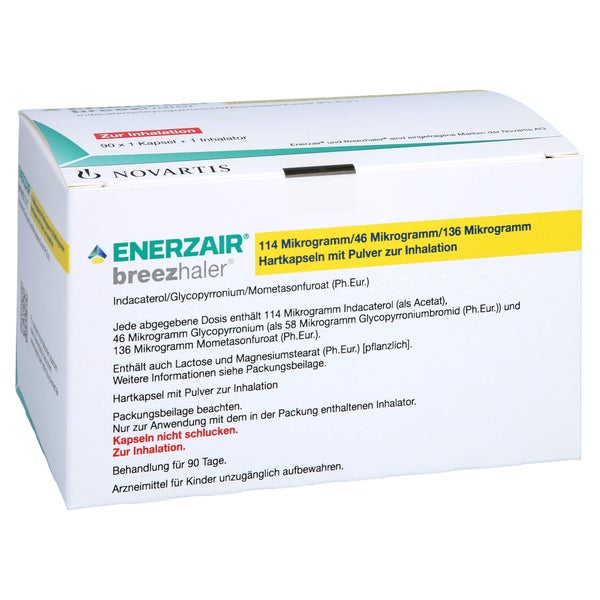 ENERZAIR Breezhaler 114µg/46µg/136µg Hkp.P.z.Inh. 90 St