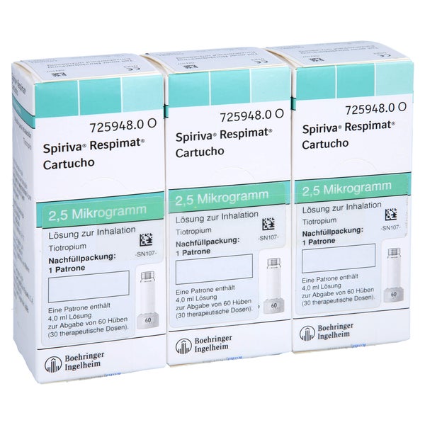 SPIRIVA Respimat 2,5 µg Lsg.z.Inh.Nachfüllpackung 3X4,0 ml