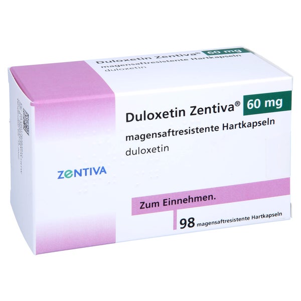 DULOXETIN Zentiva 60 mg magensaftres.Hartkapseln 98 St
