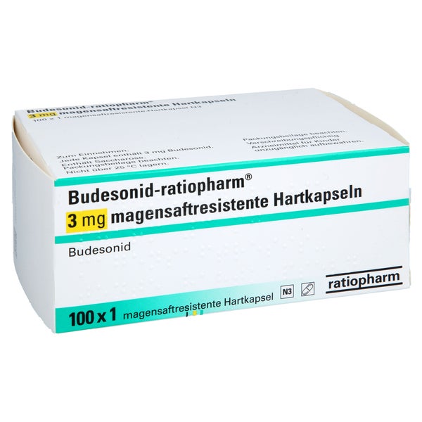 Budesonid-ratiopharm 3 Mg Magensaftres.hartkapseln 100 St