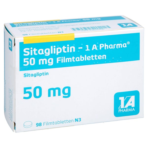 SITAGLIPTIN-1A Pharma 50 mg Filmtabletten 98 St