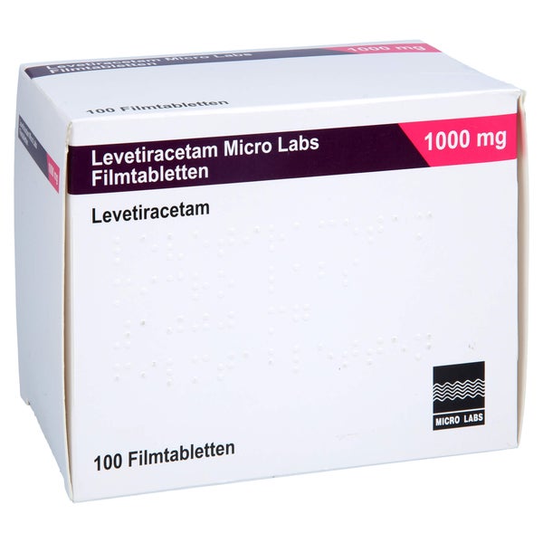 LEVETIRACETAM Micro Labs 1000 mg Filmtabletten 100 St
