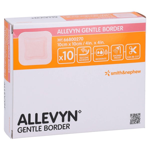 Allevyn Gentle Border 10x10 Cm Schaumverb. 10 St