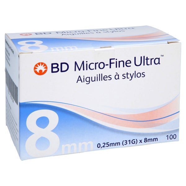 BD Micro-fine Ultra Pen-Nadeln 0,25x8 mm 100 St