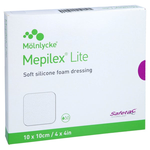 Mepilex Lite Schaumverband 10x10 cm ster 5 St