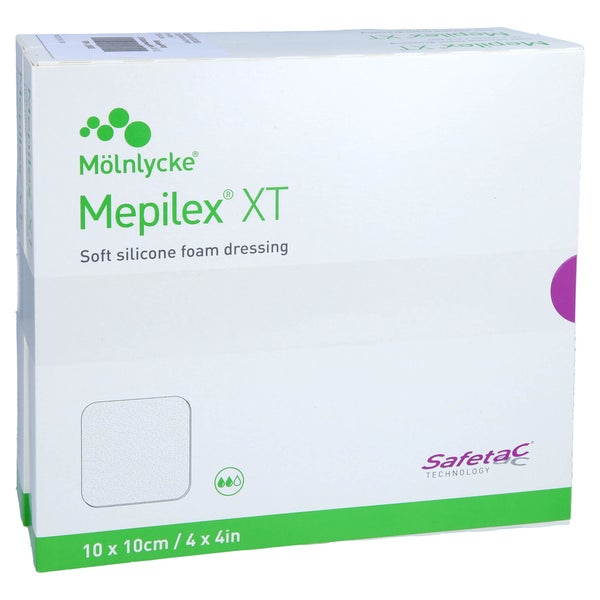 Mepilex Xt 10x10 Cm Schaumverband 10 St