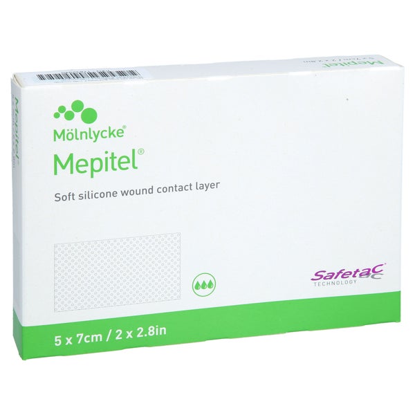 Mepitel Silikon Netzverband 5x7 Cm Steril 5 St