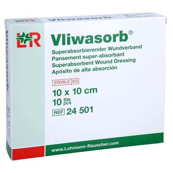 Vliwasorb Superabsorb.saugkomp.steril 10 St