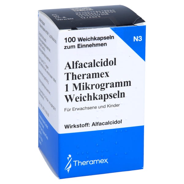 ALFACALCIDOL Theramex 1 Mikrogramm Weichkapseln 100 St