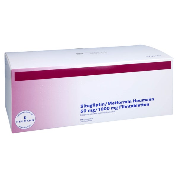 SITAGLIPTIN/Metformin Heumann 50 mg/1000 mg FTA 196 St