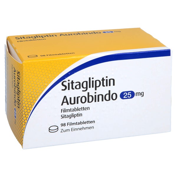 SITAGLIPTIN Aurobindo 25 mg Filmtabletten 98 St