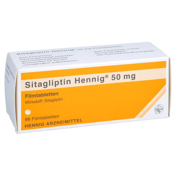 Sitagliptin Hennig 50 mg Filmtabletten 98 St