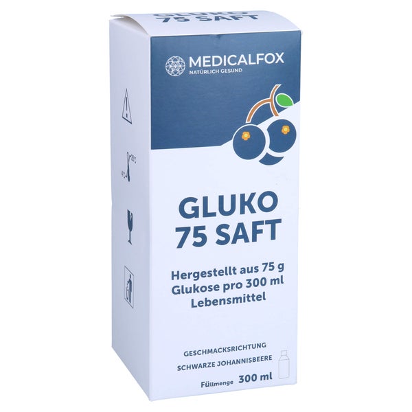 Gluko 75 Saft schwarze Johannisbeere 300 ml