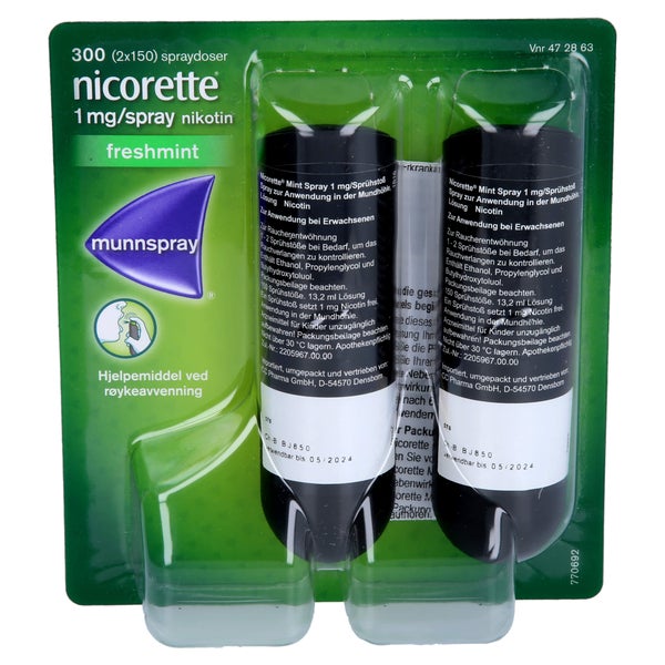 Nicorette Mint Spray 1 mg/Sprühstoß - Reimport 2 St