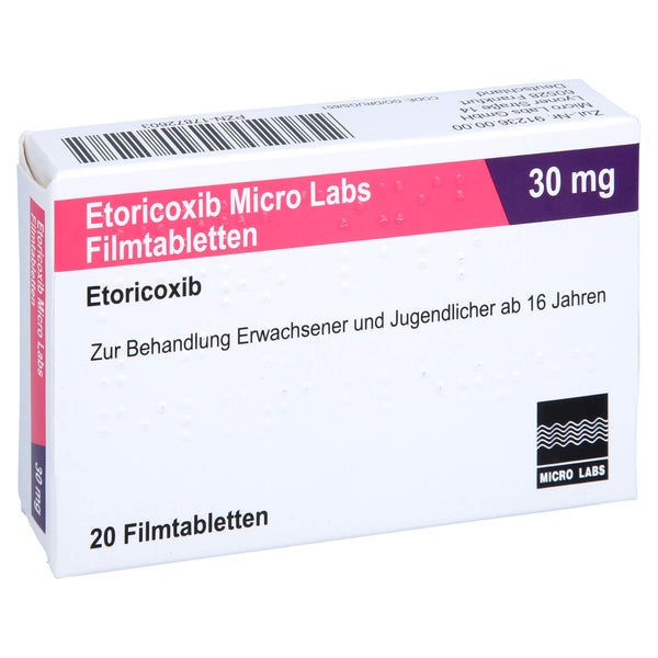 ETORICOXIB Micro Labs 30 mg Filmtabletten 20 St