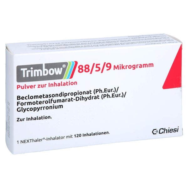 TRIMBOW 88/5/9 µg 120ED Plv.z.Inhalation NEXThaler 1 St