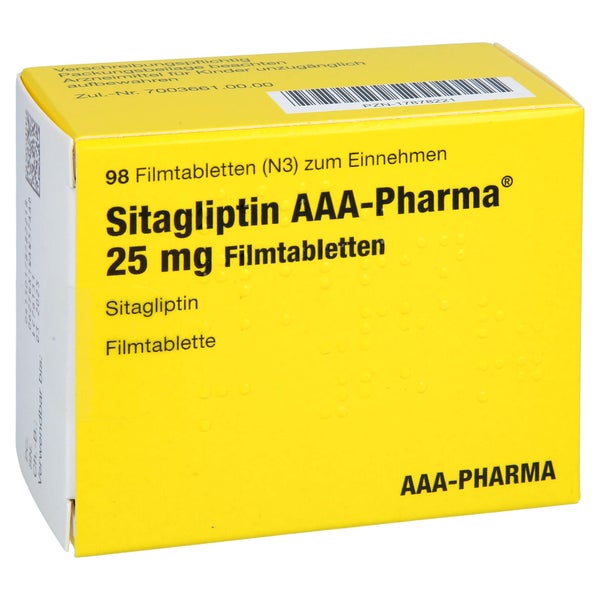 SITAGLIPTIN AAA-Pharma 25 mg Filmtabletten 98 St
