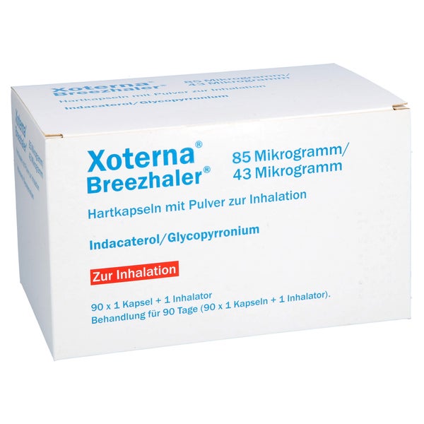XOTERNA Breezhaler 85 µg/43 µg Hartk.m.Plv.z.Inh. 90 St